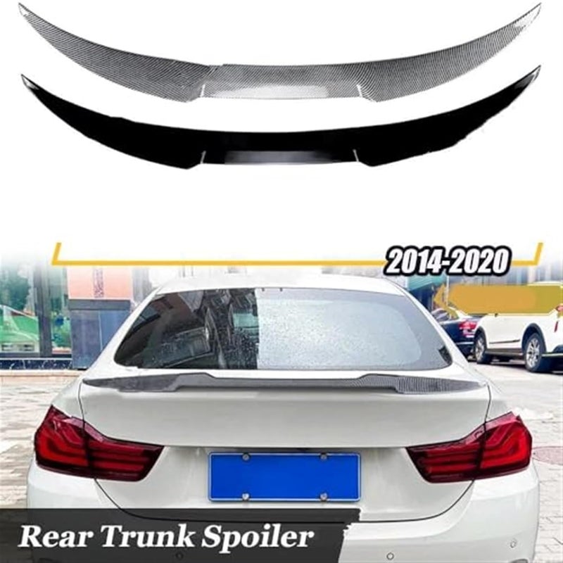 QASULER Carbon Look Rear Bumper Spoiler for BMW 4 Series - Image 2