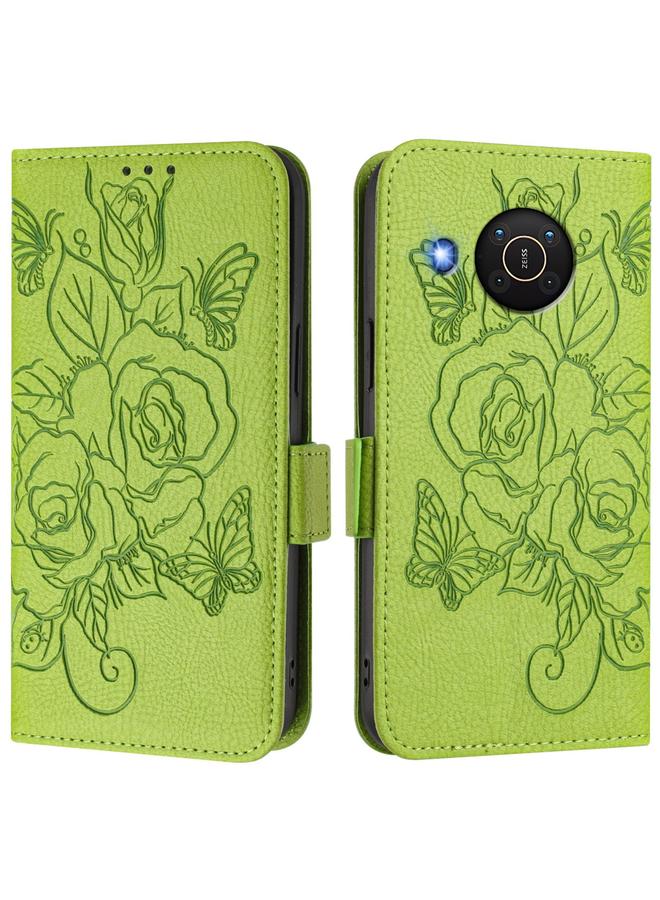 S-TOP Case For Nokia X20 / X10 Embossed Rose RFID Anti-theft Leather Phone Case - Image 2
