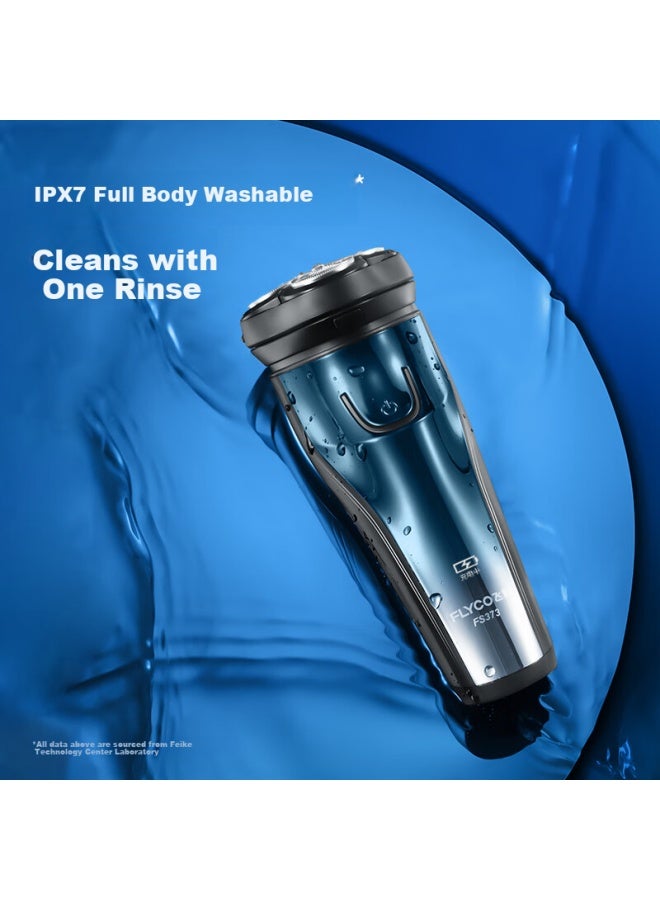 Flyco Electric Shaver Rechargeable Waterproof Portable Beard Trimmer Fs373 Travel Gift For Husband Boyfriend - Image 3