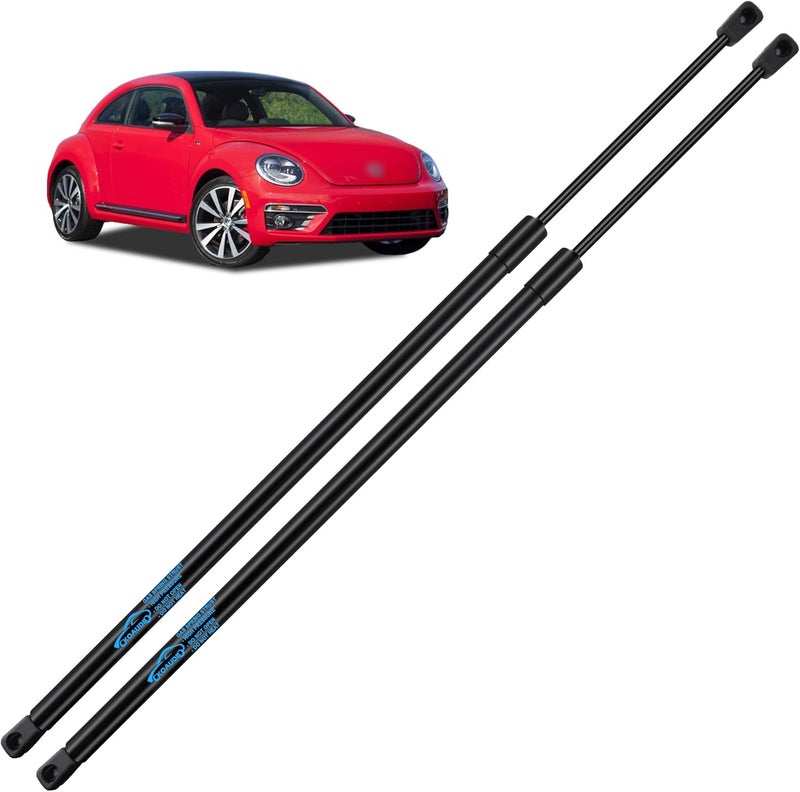 Koaudb 2X Rear Tailgate Struts with Spoiler for VW Beetle 5C1 1.2 1.4 1.6 1.8 2.0 2.5 Hatchback 2012-2017 Car Boot Struts 630N Gas Struts Heavy Duty Lift Support System Replace #5C5827550C - Image 1