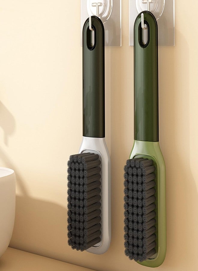 Selaurel Laundry Stain Brush Household Scrub Brush Laundry Brush for Stain Removal,Soft Bristle Brush 2 Pack Stain Brush for Clothes Scrubbing Bathroom Cleaning Brush,Easy to Hold - Image 3