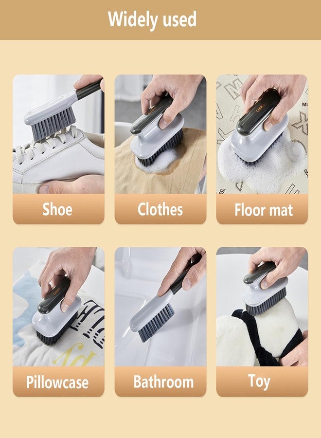 Selaurel Laundry Stain Brush Household Scrub Brush Laundry Brush for Stain Removal,Soft Bristle Brush 2 Pack Stain Brush for Clothes Scrubbing Bathroom Cleaning Brush,Easy to Hold - Image 5