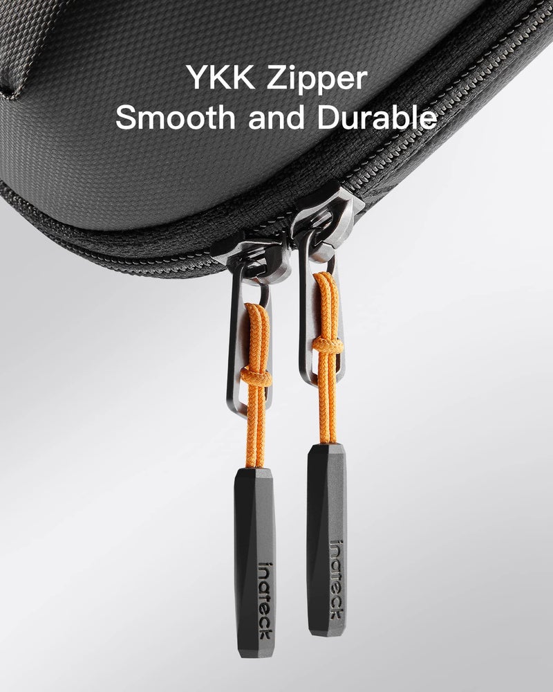 Inateck Polyester AB03007 Electronic Case, Splash-Proof Accessory Bag, Gadget Organiser Bag, USB Cable Organiser, Travel Friendly, Black - Image 5