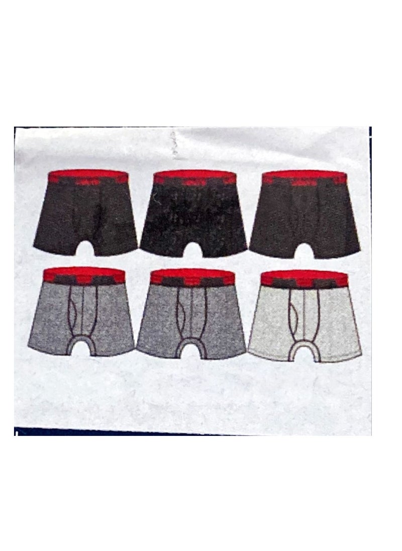 Levi's - Levi's Mens Stretch Boxer Brief Underwear 100% Cotton Stretch Underwear / 6 Pack - Image 1