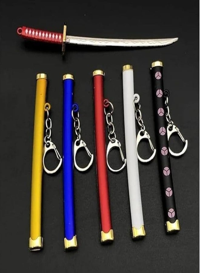 Little More LITTLEMORE Katana Samurai With Scabbard Collectable Anime Toy Bike Key Chain… (Small_Black/Silver) (Gold) - Image 5