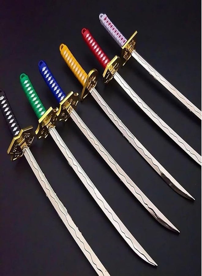 Little More LITTLEMORE Katana Samurai With Scabbard Collectable Anime Toy Bike Key Chain… (Small_Black/Silver) (Gold) - Image 4