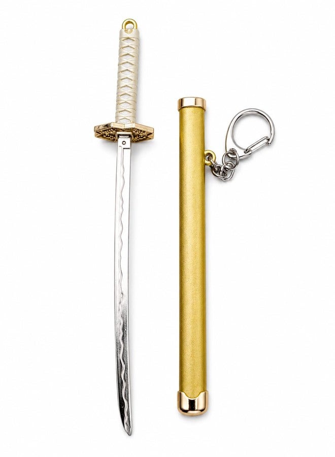 Little More LITTLEMORE Katana Samurai With Scabbard Collectable Anime Toy Bike Key Chain… (Small_Black/Silver) (Gold) - Image 1