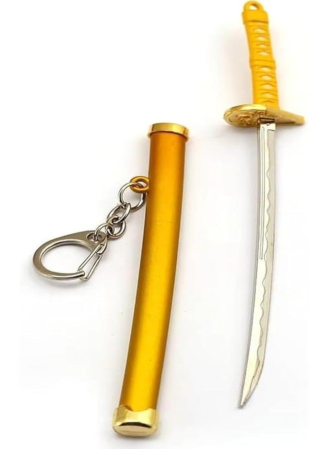 Little More LITTLEMORE Katana Samurai With Scabbard Collectable Anime Toy Bike Key Chain… (Small_Black/Silver) (Gold) - Image 2