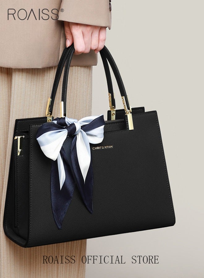 roaiss Exquisite Elegant Handbags for Women Large Capacity Premium Ladies Shoulder Crossbody Bags with Silk Scarf and Gift Bag Perfect Gifts for Mother Wife Bridal Suitable for Ramadan Wedding or Casual Time  - Image 2