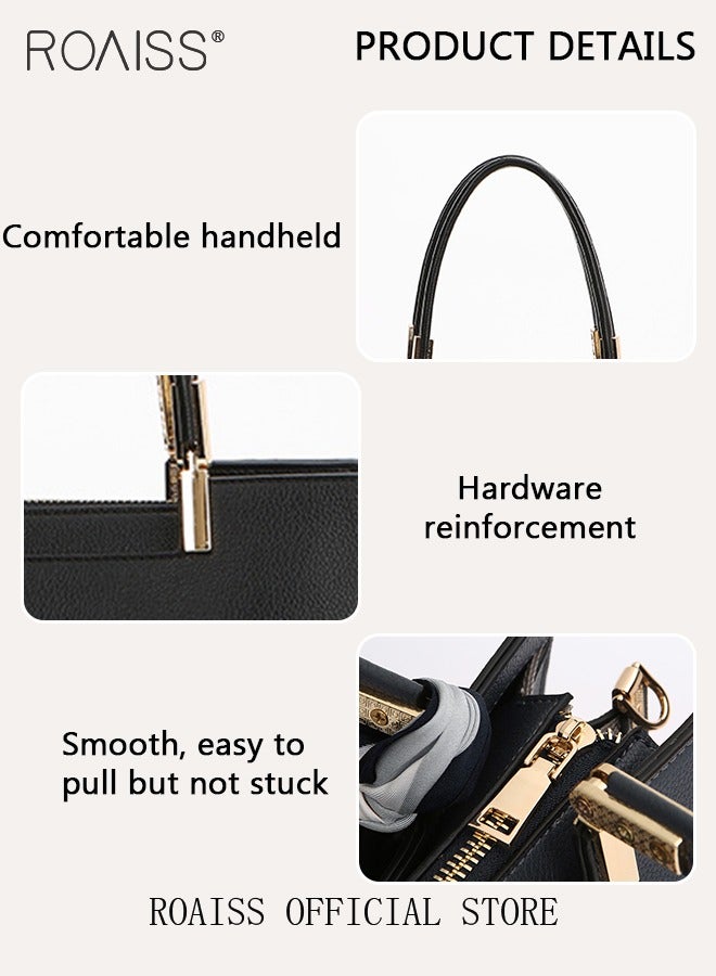 roaiss Exquisite Elegant Handbags for Women Large Capacity Premium Ladies Shoulder Crossbody Bags with Silk Scarf and Gift Bag Perfect Gifts for Mother Wife Bridal Suitable for Ramadan Wedding or Casual Time  - Image 5