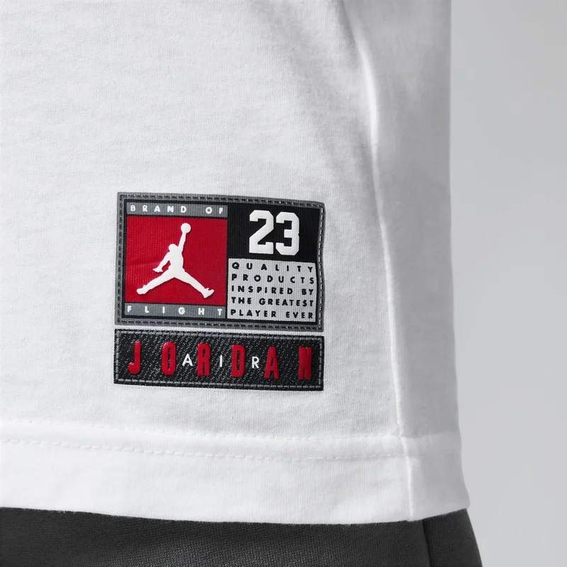 Jordan White Kids' Practice Flight T-Shirt (Younger Kids)  | Best Price UAE