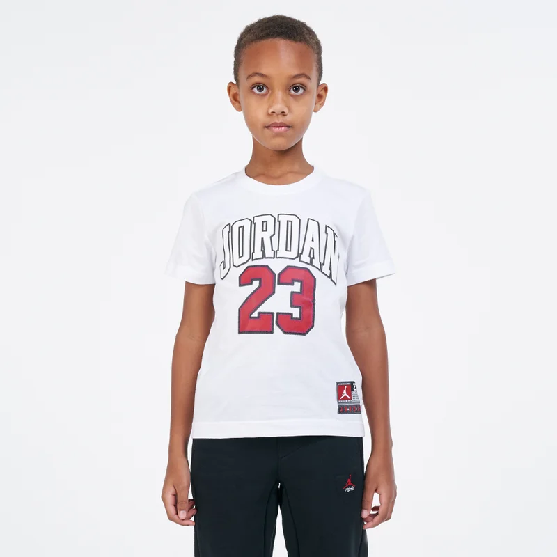 Jordan White Kids' Practice Flight T-Shirt (Younger Kids)  | Best Price UAE