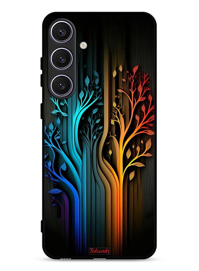 Tolwak Samsung Galaxy S24 Plus 5G Protective Case Cover Tree Leaves Art - Image 1
