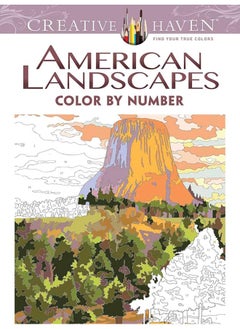 Creative Haven American Landscapes Color by Number Coloring Book 