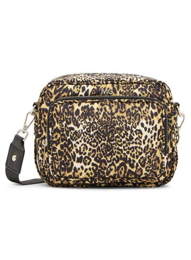 Madden Girl Bali Camera Crossbody Bag, Leopard - Image 1