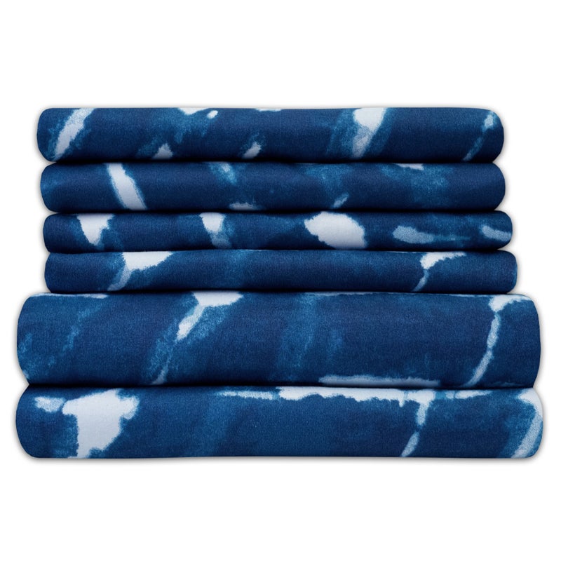 Sweet Home Collection King Size Bed Sheets  6 Piece 1500 Supreme Collection Fine Brushed Microfiber Deep Pocket King Sheet Set Bedding  2 Extra Pillow Cases Great Value King Monroe  - Image 1