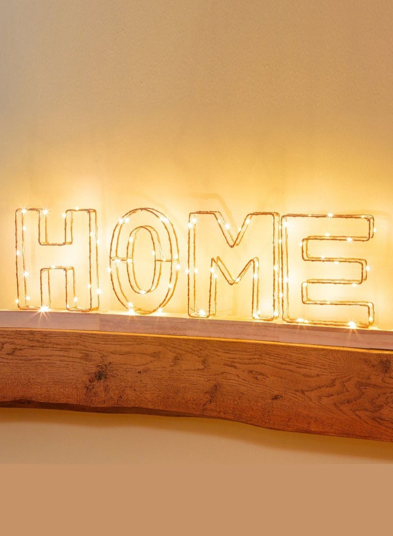Salla Golden Letter H Glowing with LED Lights 25cm - Image 4