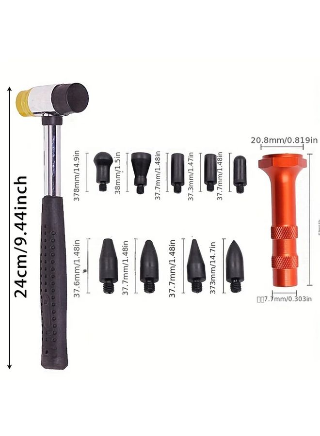 11Pcs Car Dent Repair Tool Kit With Hammer Handle Collision Repair Set - Image 2