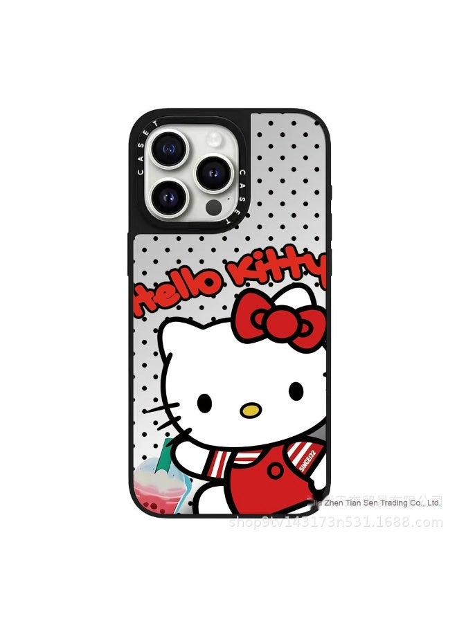 CASETIFY x Hello Kitty Phone Case with Sticker Design - Compatible with iPhone 16 Pro/15 Pro Max/13/12