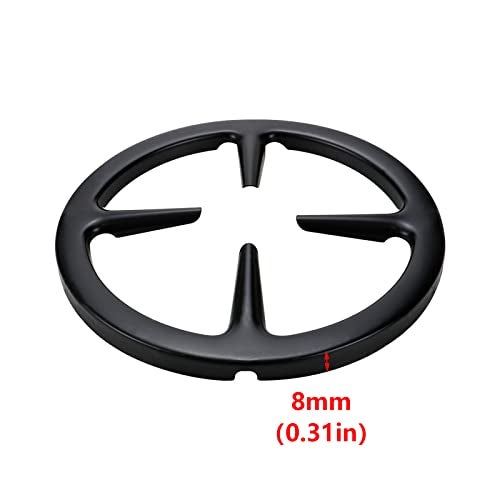 Risbay 2 Pcs Cast Iron Gas Stove Cooker Ring Reducer, Black, 6-Inch - Image 4