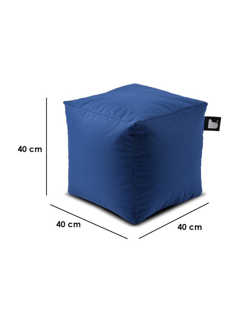 Extreme Lounging Extreme Lounging® - Original B-Box Pouf - Made in UK - Premium Quality Double Stitched Ottoman - UV Protected & Waterproof Stool, Ideal for Indoor & Outdoor Use - 40x40x40cm - Royal Blue  - Image 2