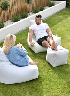 Extreme Lounging Extreme Lounging® - Original B-Box Pouf - Made in UK - Premium Quality Double Stitched Ottoman - UV Protected & Waterproof Stool, Ideal for Indoor & Outdoor Use - 40x40x40cm - Royal Blue  - Image 3
