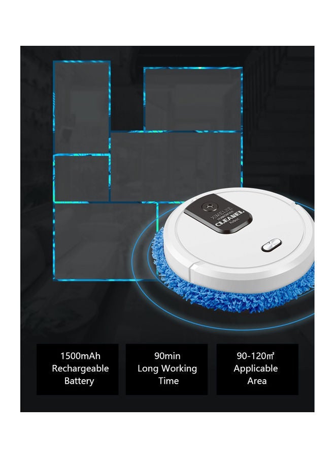 NIBEMINENT Mopping Robot Cleaner White/Blue - Image 5