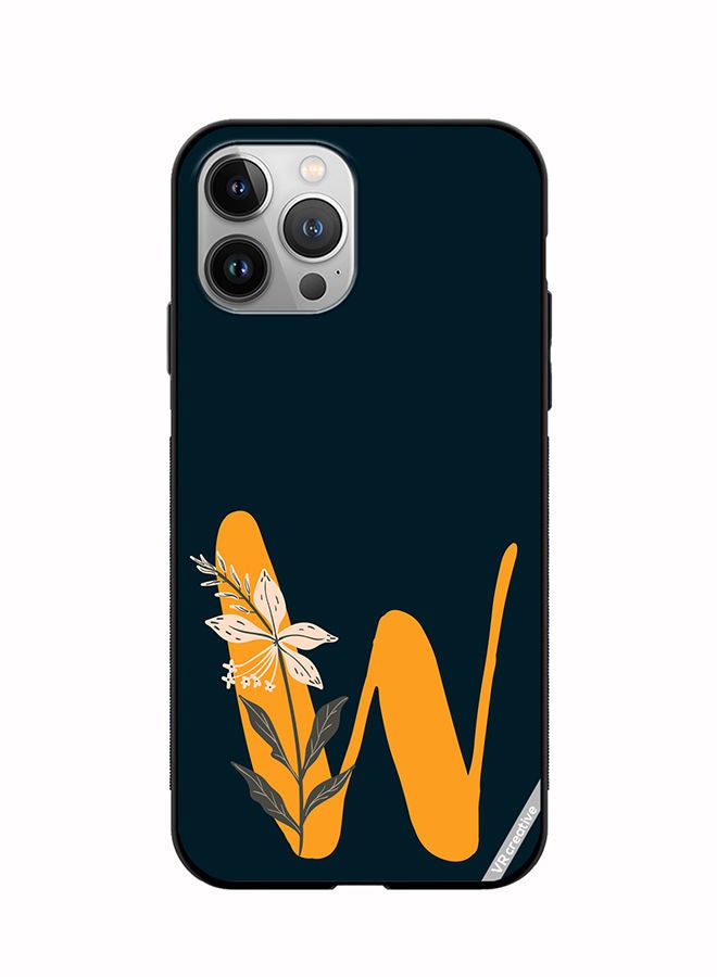 VR CREATIVE Protective Case Cover For Apple iPhone 12 Pro Max Alphabet W Design Multicolour - Image 1