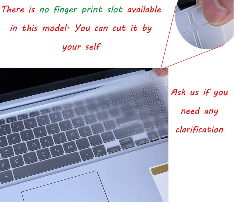 Capsa Premium TPU Cover for 16" ASUS Vivobook 16X OLED F1603 F1603ZA M1603 Laptops (TPU), Transparent - Image 3
