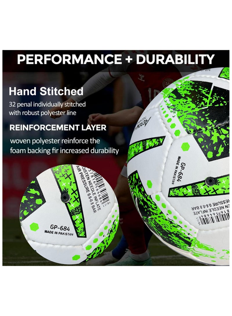 سبال كرة القدم كرة القدم لمباريات كأس العالم أفضل كرة مقاومة للماء للاستخدام في الأماكن المغلقة/الخارجية للتدريب الاحترافي ومطابقة الرجال والنساء للشباب والكبار - Image 5