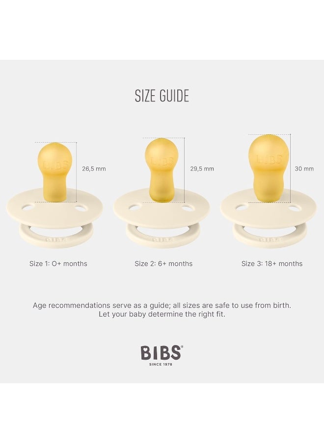 BIBS عبوة من 2 لون لاتكس S2 بني داكن وأحمر خدود  - Image 3