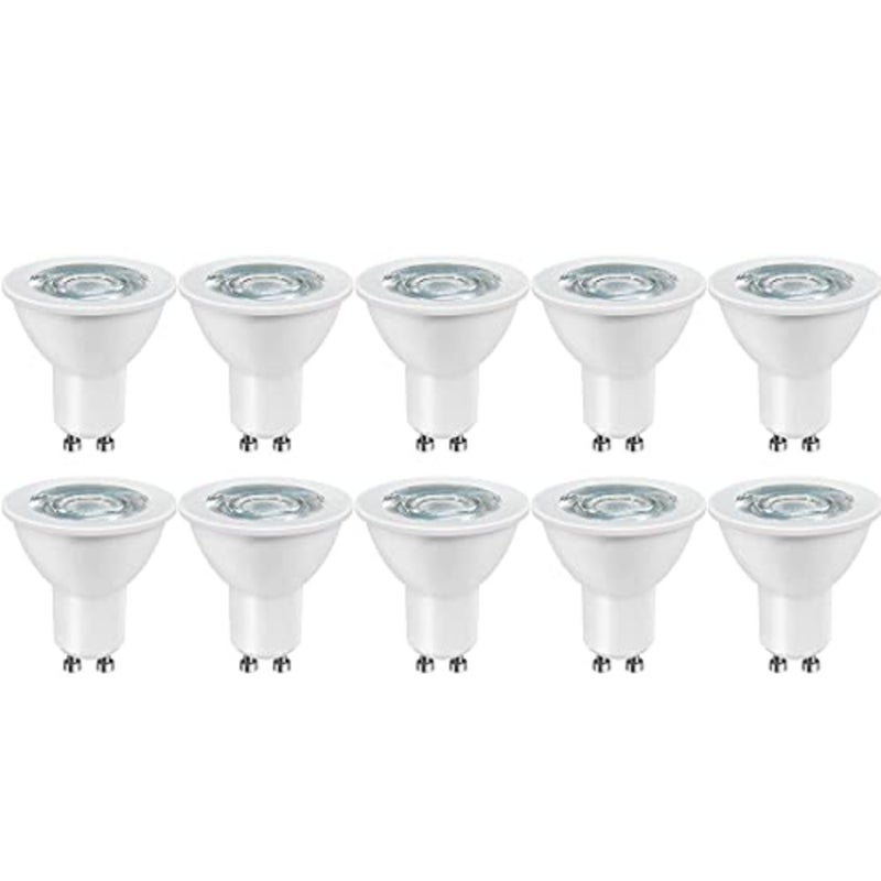مصابيح كشاف LED Gu10 Eco Par16 36 درجة 4 وات/6500 كلفن مجموعة مصابيح ضوء النهار مكونة من 10 قطع - Image 1