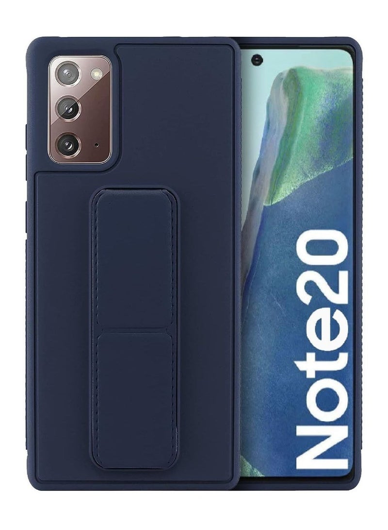 جراب حامل يد مغناطيسي 3 في 1 لهاتف Samsung Galaxy Note20 أزرق - Image 1
