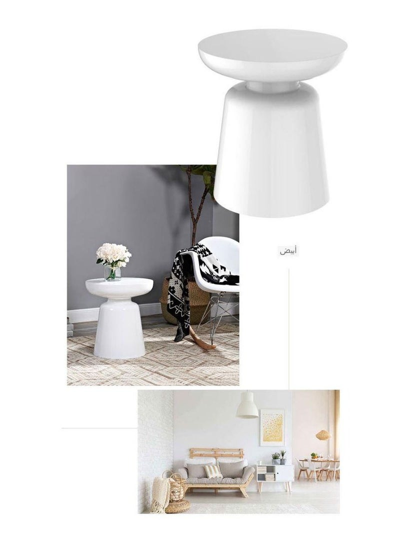 C&C Home - غرفة المعيشة الحديثة الإبداعية طاولة ركن القهوة أريكة طاولة مستديرة جانبية - Image 1