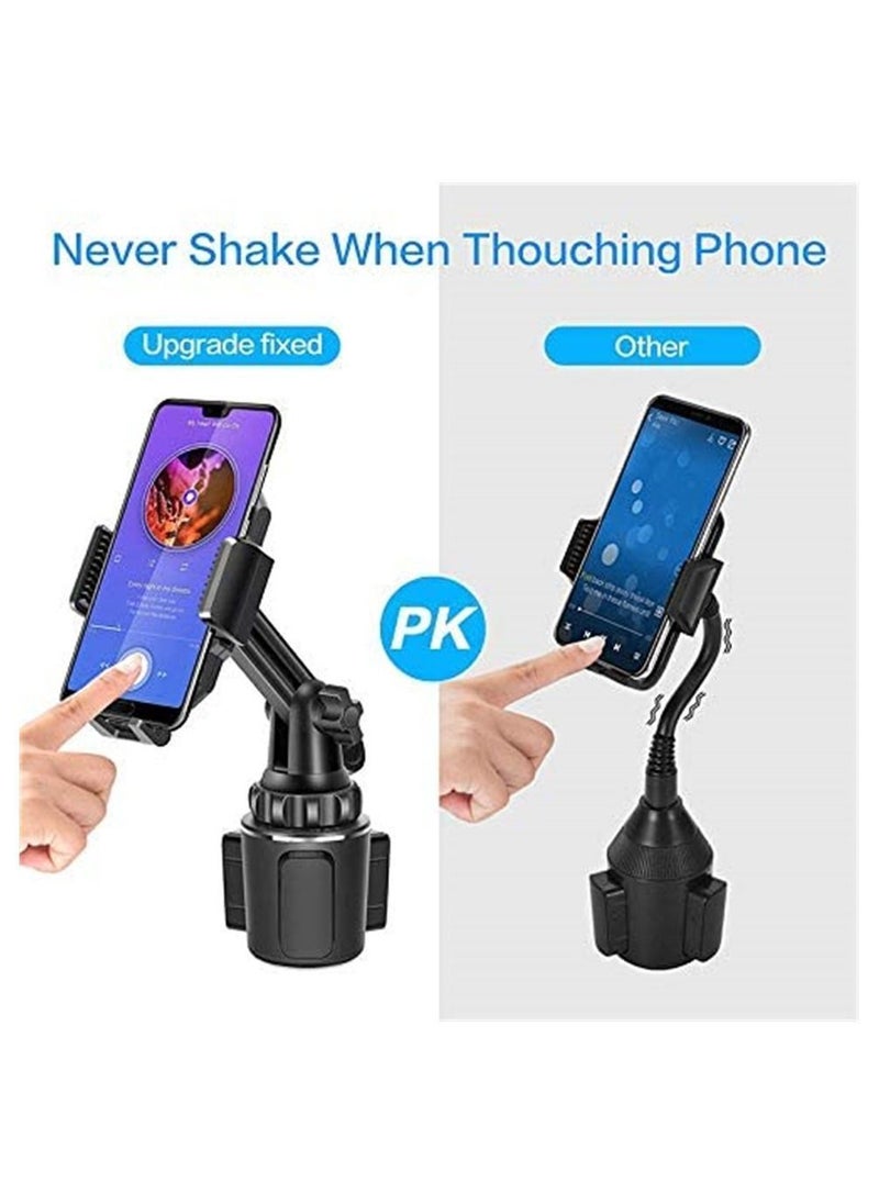 VKL حامل كأس السيارة العالمي للهاتف المحمول حامل للهواتف المحمولة قابل للتعديل للهاتف Huawei/iPhone/Samsung  - Image 5