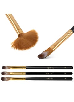 Aokitec 3Pcs Acrylic Nail Brush Set Size 101214 Kolinsky Nail Brushes For Acrylic Application Nail Art Brushes For Acrylic Powder Perfect For Nail Extension For Beginner & Professional  - Image 1