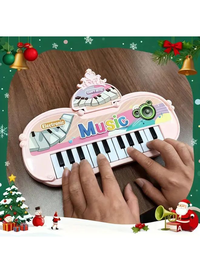 بلو بورتابل هاندل تشيلدرن إديوكاشنال إليكترونيك بيانو توي ميني بوكيت كيبورد - Image 5