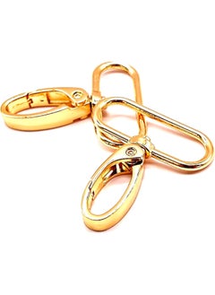 SHOPEE SHOPEE 2 PCS Lobster Clasp Swivel Snap 1 inch Swivel Clasp Strap Clips Lobster Claw Lanyard Swivel Clasps Gold 44.45 mm Extra Large Lobster Clasps Swivel Hooks for Purse (1" Golden)  - Image 1