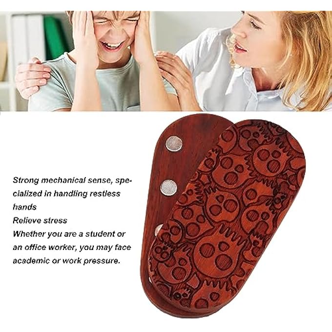 BROLEO Stress Relief Toy, Finger Stress Relief Slider Wood for Office (#2) - Image 2