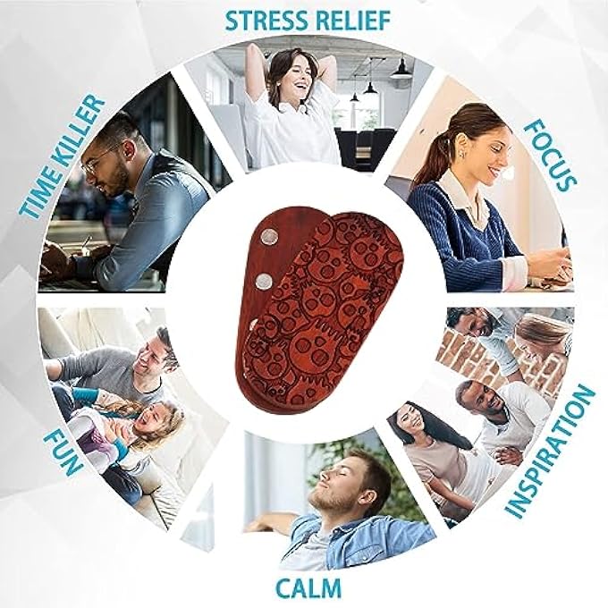 BROLEO Stress Relief Toy, Finger Stress Relief Slider Wood for Office (#2) - Image 4