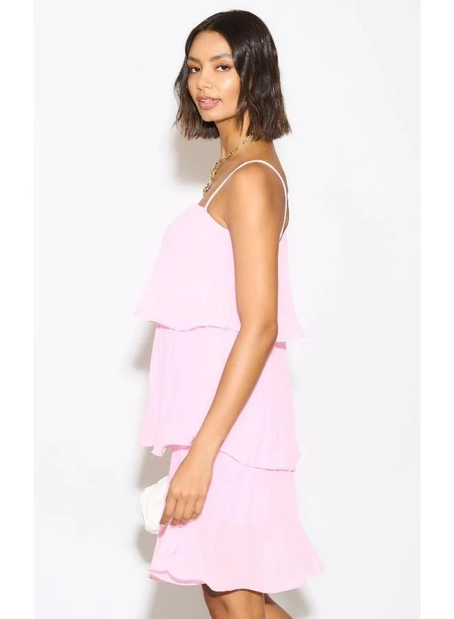 Hoxton Gal Tiered Chiffon Dress