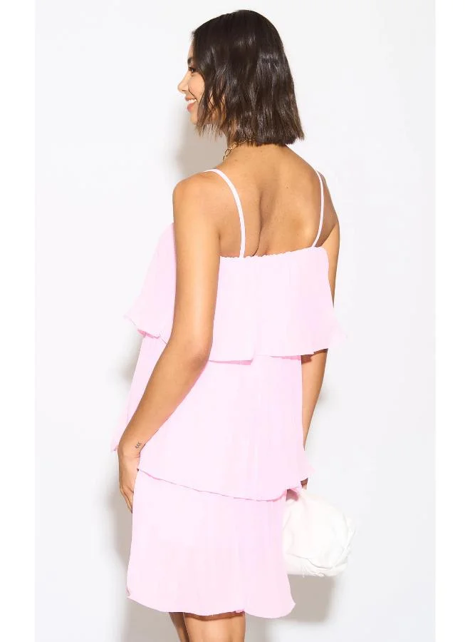 Hoxton Gal Tiered Chiffon Dress