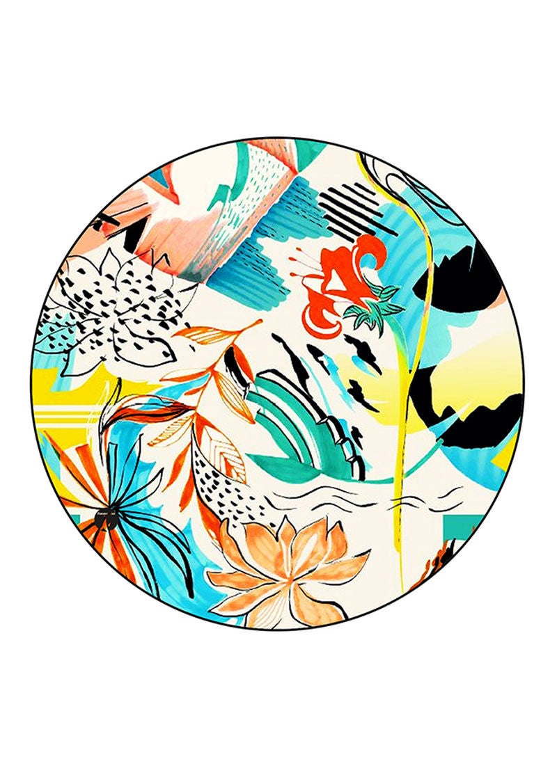 RKN Flowers Printed Mouse Pad  Multicolour