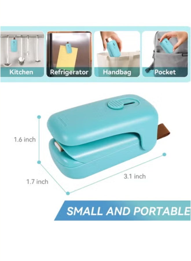 General Mini Bag Sealer, Handheld Heat Vacuum Sealer, 2 in 1 Sealer and Cutter with Lanyard, Portable Resealer Machine for Plastic Bags Food Storage Snacks Freshness  - Image 3