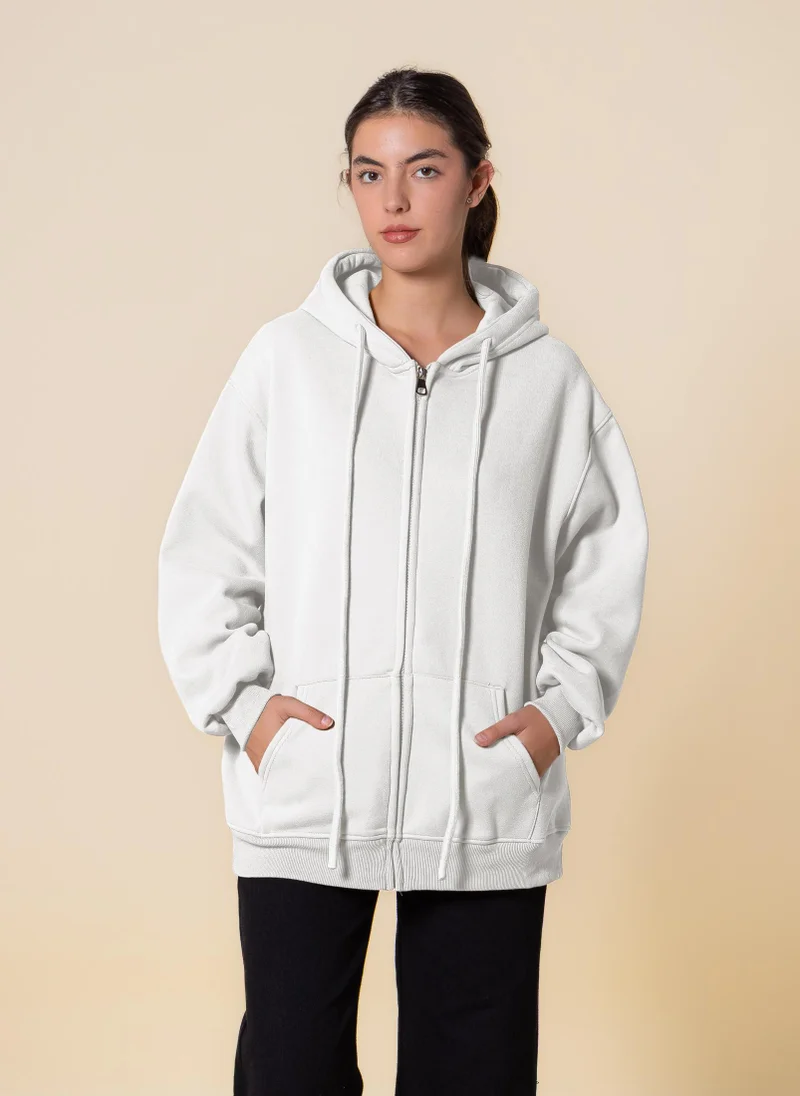 SHAPES COMFORT ZIPPER HOODIE