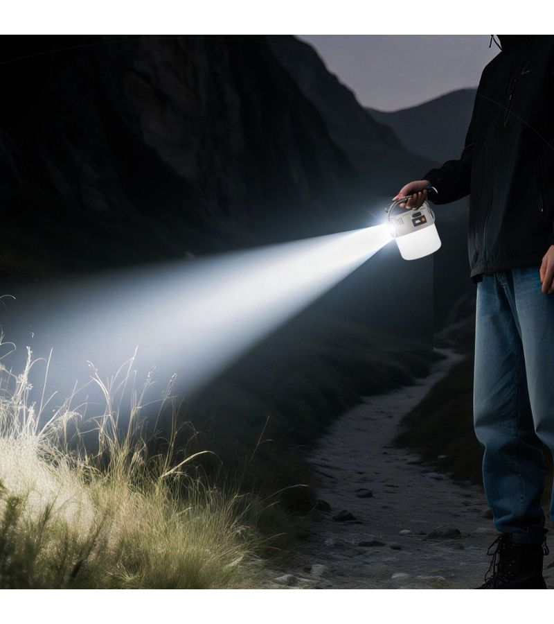 Portable Solar Camping Light Compact Bright Long Battery for Camping - Image 2