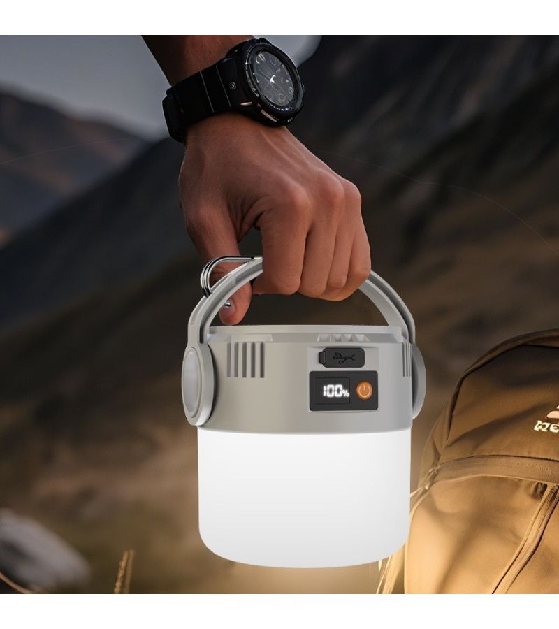 Portable Solar Camping Light Compact Bright Long Battery for Camping - Image 4