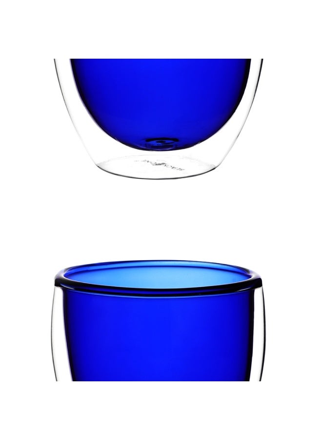 BLACKSTONE Double-Wall Glass Set – 4x 250ml Insulated Tumblers Vibrant, Thermal Drinkware Elegance  - Image 4