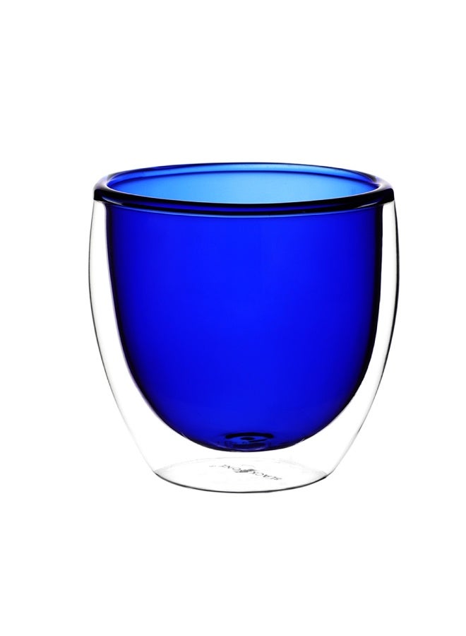 BLACKSTONE Double-Wall Glass Set – 4x 250ml Insulated Tumblers Vibrant, Thermal Drinkware Elegance  - Image 3