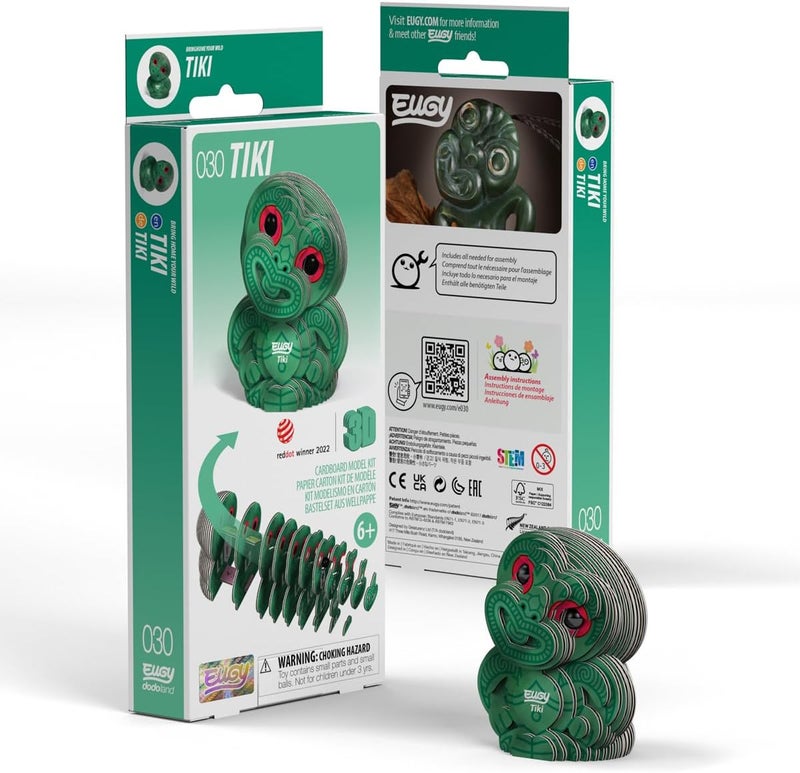 EUGY Set product combo compatible EUGY 030 Tiki Eco-Friendly 3D Paper Puzzle [New Seal] Long use oriented quality - Image 2